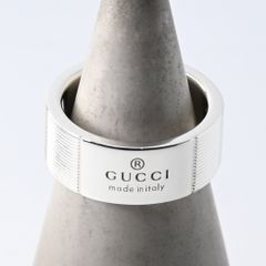 研磨済】GUCCI ロゴ シルバー リング 12号 グッチ 指輪 - メルカリ