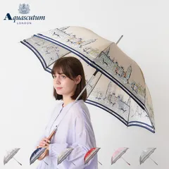アクアスキュータム AQUASCUTUM 長傘 雨傘 レディース 60cm 軽量 遮熱 UVカット 紫外線対策 11066-66のサムネイル