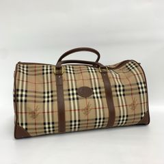 オールド バーバリー ノバチェック 2way ボストンバッグ ベージュ PVC