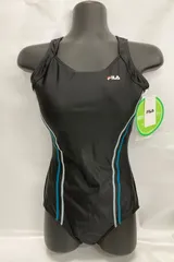 〇未使用 FILA フィラ フィットネス 水着 9M ノースリーブ ブラックのサムネイル
