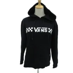 バンズ VANS パーカー プルオーバー S 黒 ブラック ロゴプリント 長袖 /HO47 ■GY99のサムネイル