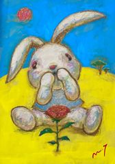 高野マナブ 原画｜[私だけの花] Drawing A4 アクリル 一点物 高野学