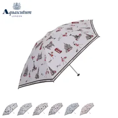 アクアスキュータム AQUASCUTUM 日傘 折りたたみ 軽量 晴雨兼用 レディース 50cm 一級遮光 遮熱 UVカット サマーシールド 紫外線対策 1AQ 27156のサムネイル
