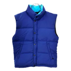 90年代 THE NORTH FACE ノースフェイス ダウン ベスト アウトドア ブルー(メンズ S)中古 古着 V6112のサムネイル