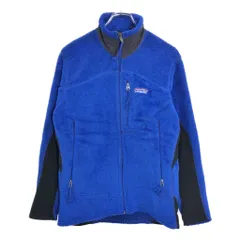 90年代 USA製 patagonia パタゴニア レギュレーター R2 フリースジャケット アウトドア ブルー(メンズ S)中古 古着 V6151のサムネイル
