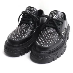 LOUIS VUITTON ルイ・ヴィトン バロック・ライン ダービー ブラック DI0233 7 メンズ 中古 極美品のサムネイル