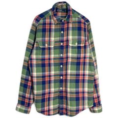 60年代 Cambridge オープンカラー 半袖シャツ ヴィンテージ チェック グリーン(メンズ XL)中古 古着 Y5043 60年代 Cambridge オープンカラー 半袖シャツ ヴィンテージ チェック