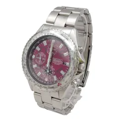 SEIKO 腕時計 クロノグラフ 赤7T92-0CF0 SEIKO セイコー 7T92-0CF0 クロノグラフ 赤文字盤 メンズ 腕時計 不動