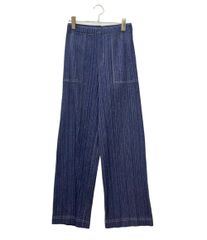 PLEATS PLEASE ISSEY MIYAKE コットンデニムパンツ - メルカリ