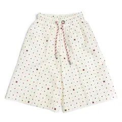 未使用品△FENDI フェンディ FAB259 FFロゴワッペン ドット ハート イージーショートパンツ ハーフパンツ アイボリー レッド XS 正規品のサムネイル