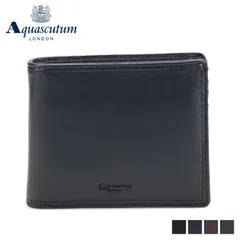 アクアスキュータム AQUASCUTUM 財布 二つ折り サットン メンズ 本革 小銭入れあり AQ-WS001のサムネイル