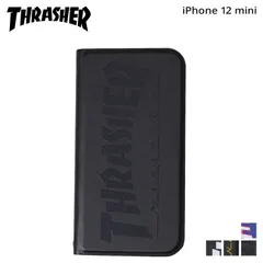 スラッシャー THRASHER iphone12 mini スマホケース メンズ レディース 手帳型 携帯 アイフォンのサムネイル