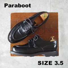 ★パラブーツ(レディース) SIZE 3.5【定価￥96,800-★CHAMBORD/シャンボード】Uチップ/ポリッシュレザー/GLOSS NOIR/黒/Paraboot★p061のサムネイル
