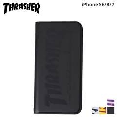 スラッシャー THRASHER iphone SE2 8 7 スマホケース メンズ レディース 手帳型 携帯 アイフォンのサムネイル