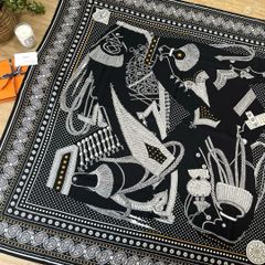 HERMES エルメス カレ140 ジェアン ズアヴとドラゴンバンダナ カシシル