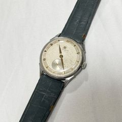 AUREOLE 手巻き時計 17 JEWELS 青文字盤 スペースエイジ 70s - メルカリ