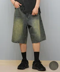 【ムラスポ公式】新品 THRASHER スラッシャー ハーフパンツ ショートパンツ メンズ デニム ショーツ 膝下丈 ブランド刺繍 253TH1SP042 ムラサキスポーツ限定のサムネイル