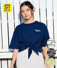 【ムラスポ公式】新品 RIKKA FEMME リッカファム 半袖 Tシャツ レディース バックプリント 結びデザイン 吸水速乾 UVカット RF6S-2103のサムネイル