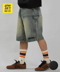 【ムラスポ公式】新品 THRASHER スラッシャー ハーフパンツ ショートパンツ メンズ ショーツ デニム 262TH1SP088のサムネイル