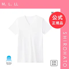 【メール便】【新品】グンゼ GUNZE アセドロン Vネック Tシャツ 鹿の子 半袖 インナー メンズ(M、L、LL)のサムネイル