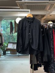 未使用○スナオ クワハラ○ブラウス シャツ 長袖 ストライプ 綿100 