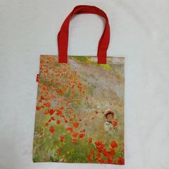フランス製 モネ絵画 トートバッグ ジャガード織 ゴブラン織 