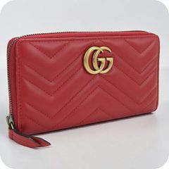 GUCCI グッチ GGマーモント キルティング 長財布 難あり - メルカリ