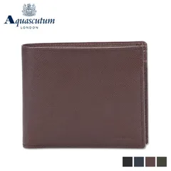 アクアスキュータム AQUASCUTUM 財布 二つ折り バーミンガム メンズ 本革 小銭入れあり AQ-515010のサムネイル