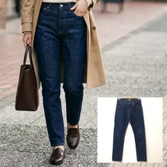 美脚効果抜群◎【J.CREW】ジェイクルー 484 スリムフィット デニムパンツ ジーンズ ジーパン 定番 ベーシック きれいめ カジュアル デイリー タウンユース インディゴ レディース サイズW31/M49331jYのサムネイル