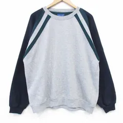 XL/古着 タウンクラフト 長袖 スウェット メンズ 90年代 90s ラグラン クルーネック グレー 霜降り 26jun18のサムネイル