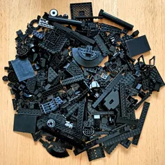 レゴ 正規品 中古 まとめ売り 約700g 黒 大量 レゴブロック【管理番号：4212】のサムネイル