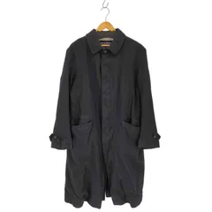 25aw 新品　コムデギャルソンオム　ウール縮絨　ステンカラーコート ブラック 2026年最新】comme des garçons homme ウール縮絨 ステンカラーコート