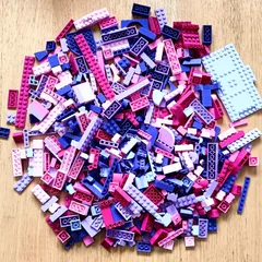 レゴ 正規品 中古 まとめ売り 約700g ピンク･紫系 大量 レゴブロック【管理番号：4213】のサムネイル