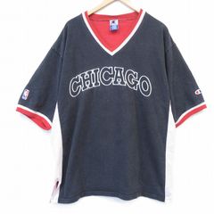 希少】90s XXL チャンピオン NBA シカゴブルズ シューティングシャツ
