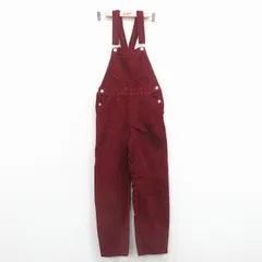 古着 リーバイス Levis オーバーオール レディース コーデュロイ バーガンディ 26jun19のサムネイル