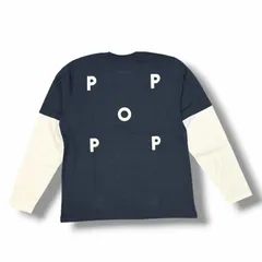 未使用 Pop Trading Company 25SS LOGO SLEEVE T-SHIRT ロゴスリーブTシャツ カットソー ポップトレーディングカンパニー POPSS25_02-015 ネイビー M （7553M）のサムネイル