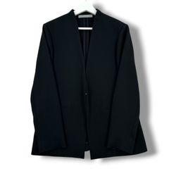 【大きいサイズ】セオリーリュクス Live2 Gill ノーカラージャケット42 ✨極美品 セオリーリュクス 24SS LIVE2 GILL ノーカラージャケット
