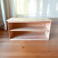完成品】収納ベンチ（2段）｜幅91cm・大容量収納｜ベンチボックス