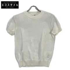 HERMES　エルメス　2E2622DA ホワイト Hリフト 半袖ニット　40のサムネイル