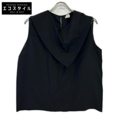 極美品☆HERMES☆シルク☆ ドレープ☆ノースリーブ プルオーバー 
