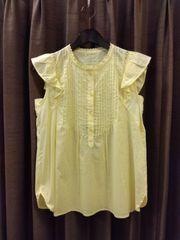 sovisoon】big frill crepe blouse（yellow） - メルカリ