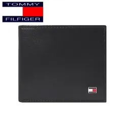 TOMMY HILFIGER トミー・ヒルフィガー 2つ折れ財布 ブラック OXFORD 31TL25x003 BK ギフトプレゼント 贈り物 誕生日祝い クリスマスのサムネイル