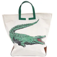 ラコステ トートバッグ  【中古】【全国送料無料】LACOSTE リアルワニ α-18499のサムネイル