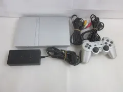  中古品 ゲーム プレイステーション2 PS2 本体 SCPH-75000 シルバー 動作品 周辺機器付きのサムネイル