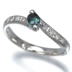 TASAKI タサキ リング アレキサンドライト 0.27ct ダイヤ ダイヤモンド 0.07ct 11号 Pt900 ソーティング #196903のサムネイル