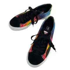 ヴィジョン ストリート ウェア VISION STREET WEAR スニーカー ローカット タイダイ柄 ロゴ 23.0 黒 ブラック マルチカラーのサムネイル