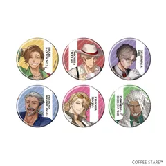 【予約】【新品】異世界喫茶コーヒースターズ 缶バッジ 01 公式イラスト 6個入り1BOX【正規品】のサムネイル
