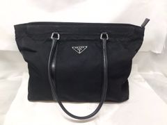 PRADA ナイロン チェーン トートバッグ ブラック B7214 - メルカリ