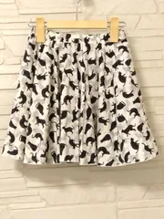 M13 Sayegusa ギンザサエグサ　猫プリントスカートのサムネイル