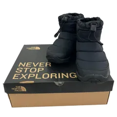 186005 現状品 THE NORTH FACE ザ・ノースフェイス スノーブーツ NFJ52280  32 ブラック ボーイズのサムネイル
